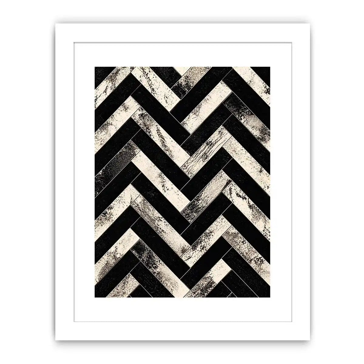 Geometric chevron pattern with textured details