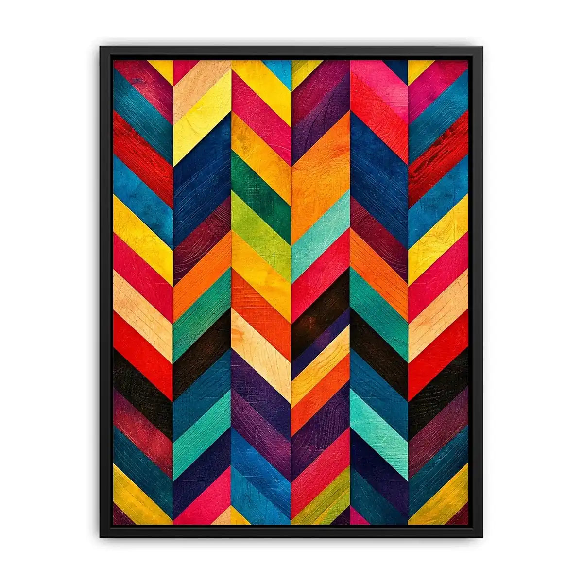 Bold chevron pattern with vibrant colors