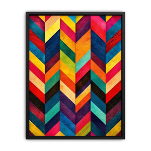 Bold chevron pattern with vibrant colors