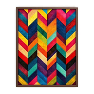 Bold chevron pattern with vibrant colors