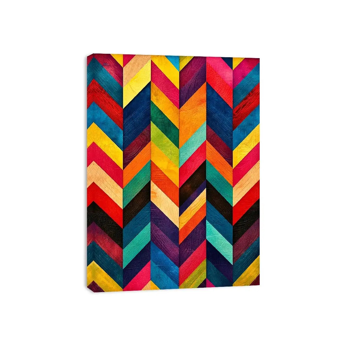 Bold chevron pattern with vibrant colors