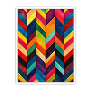 Bold chevron pattern with vibrant colors