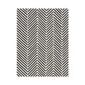 Monochrome chevron pattern on cream