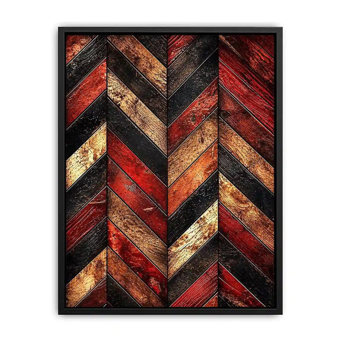 Weathered wooden chevron pattern