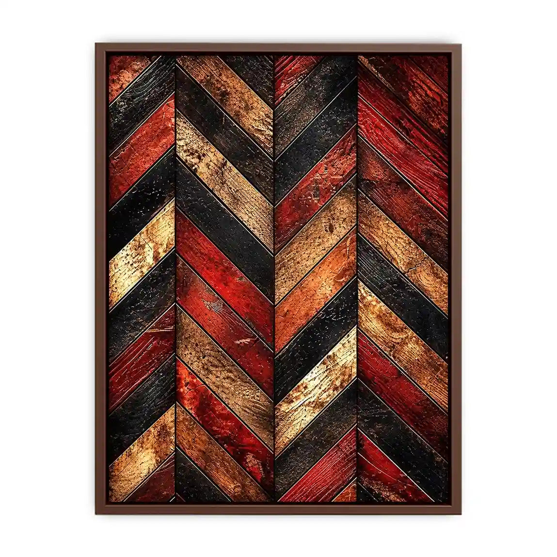 Weathered wooden chevron pattern