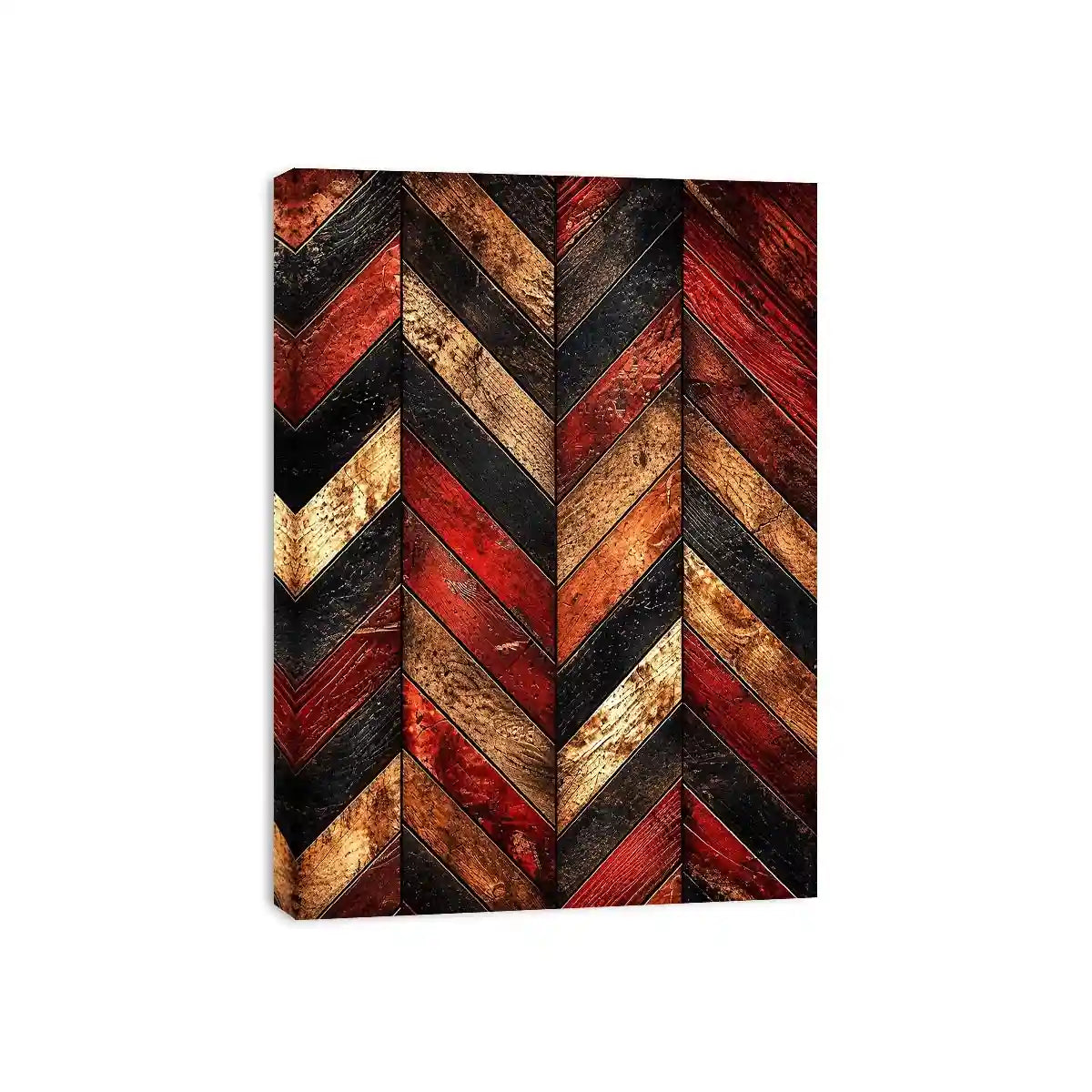Weathered wooden chevron pattern