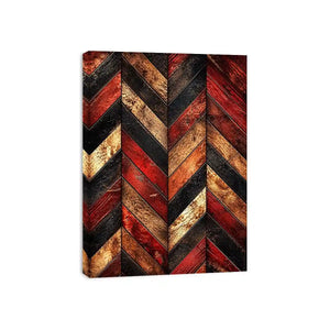 Weathered wooden chevron pattern