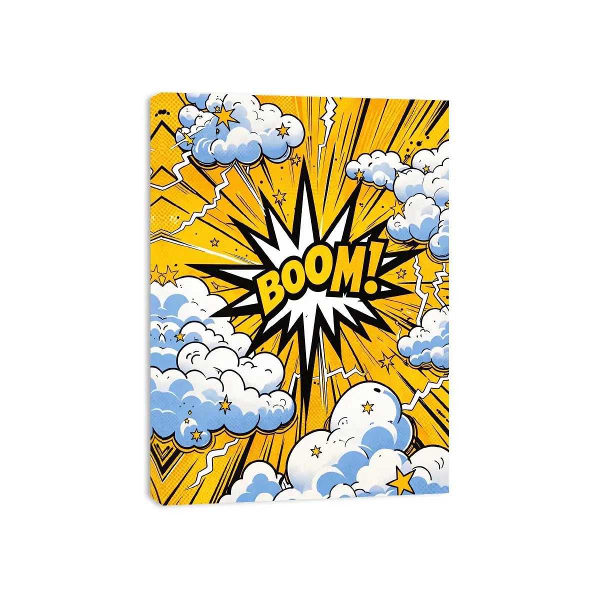 Boom explosion in pop art style
