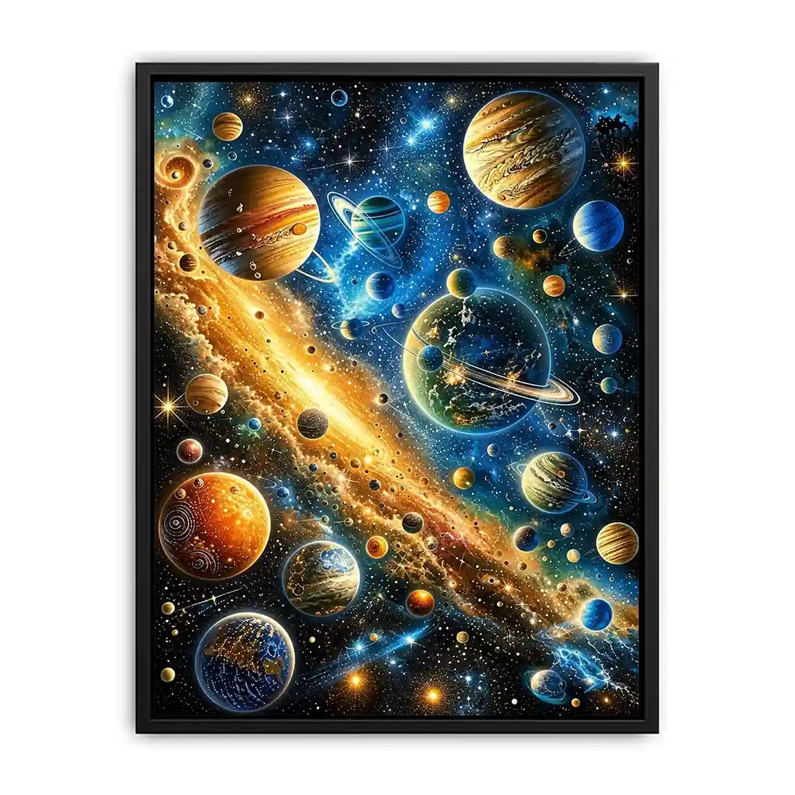 Galactic wonders in vivid hues