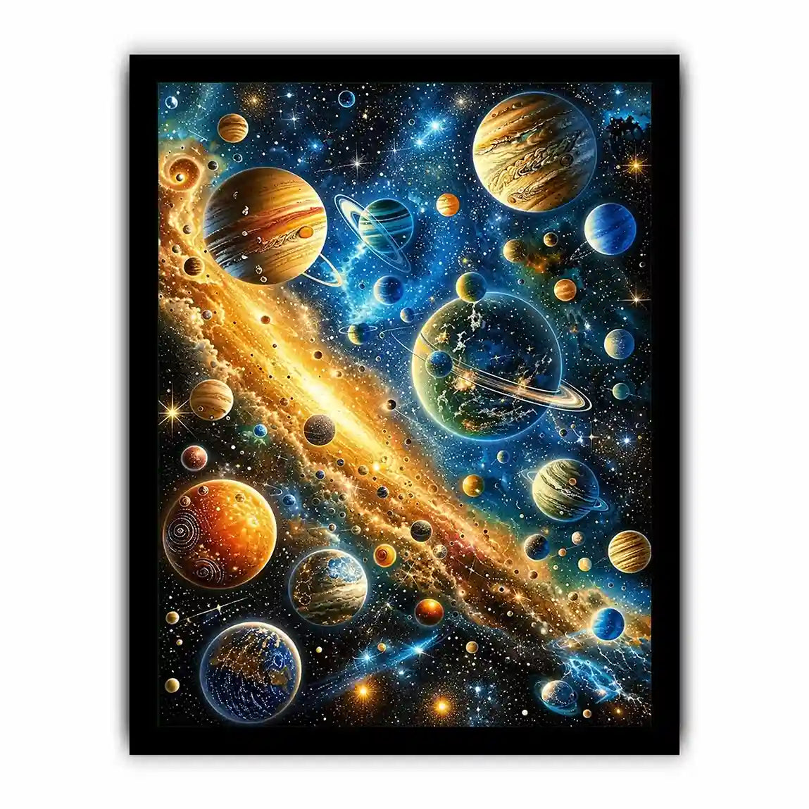 Galactic wonders in vivid hues