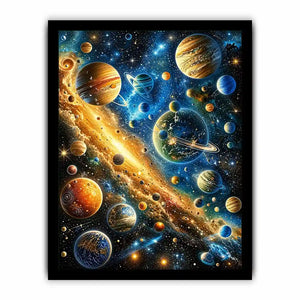 Galactic wonders in vivid hues