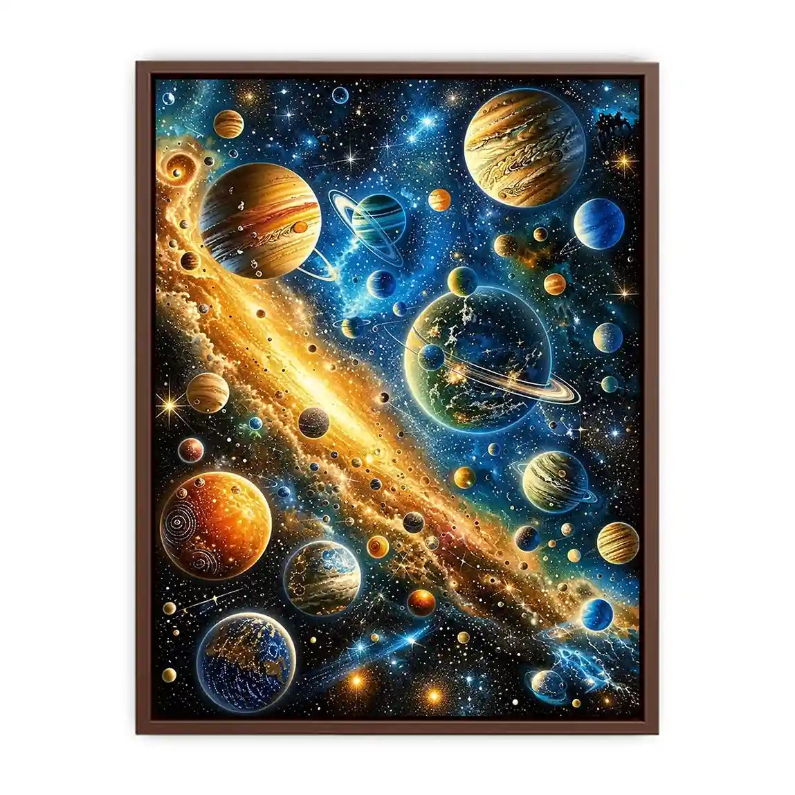 Galactic wonders in vivid hues