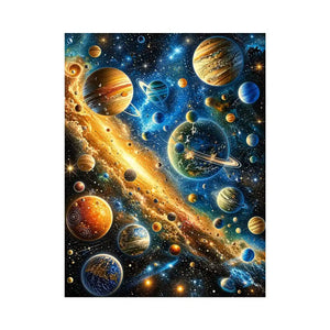 Galactic wonders in vivid hues