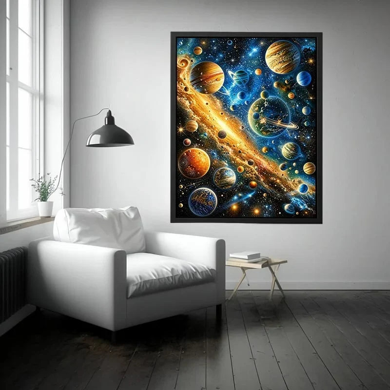 Galactic wonders in vivid hues