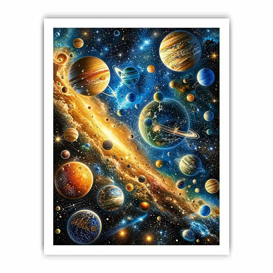 Galactic wonders in vivid hues