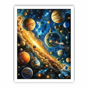 Galactic wonders in vivid hues