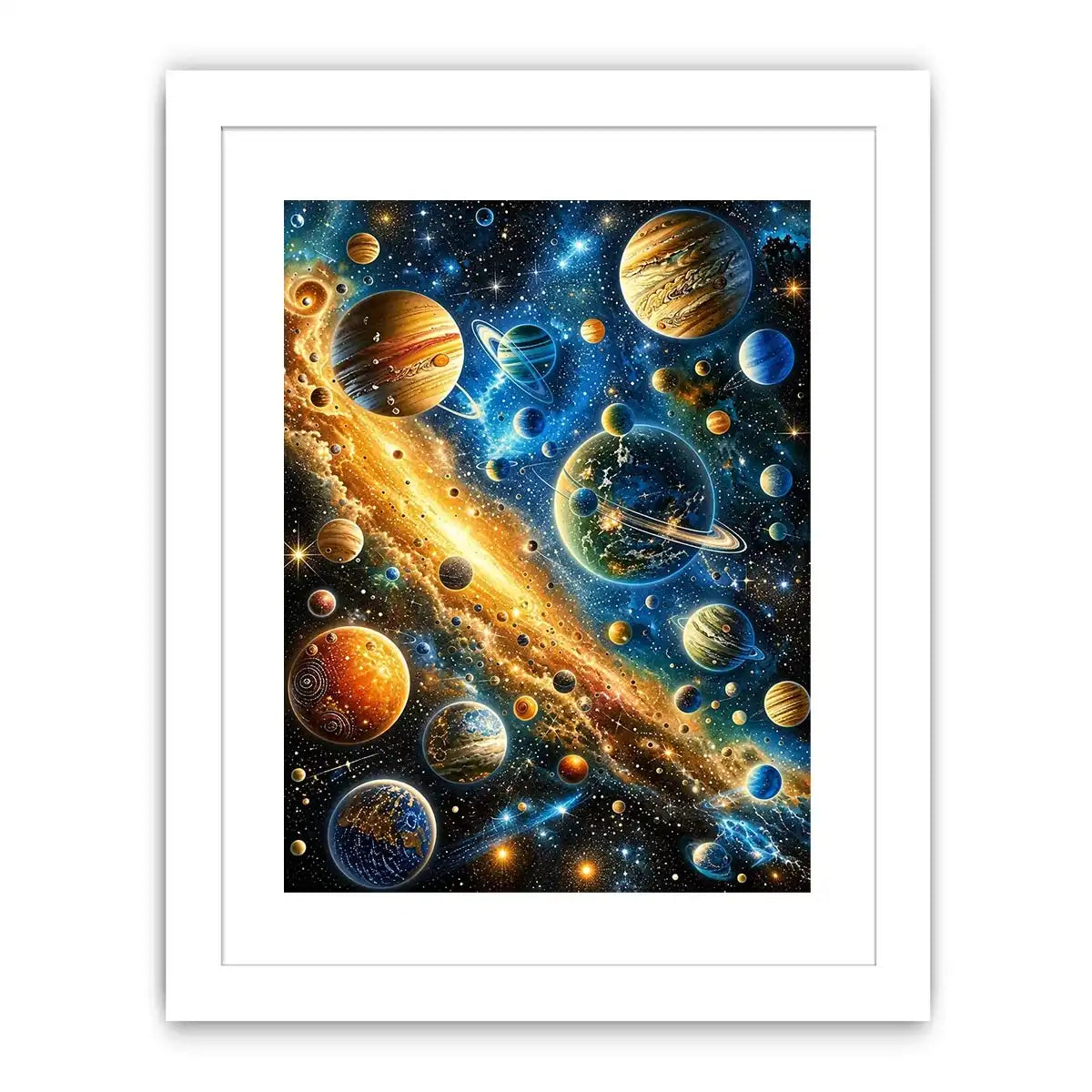 Galactic wonders in vivid hues