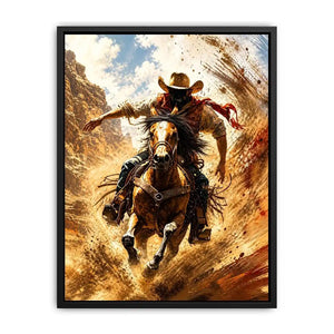 Galloping through the desert dust