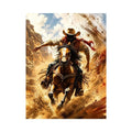Galloping through the desert dust