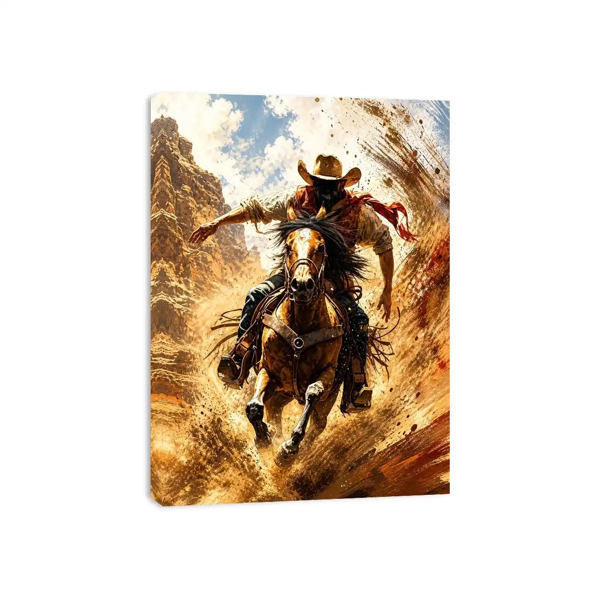 Galloping through the desert dust