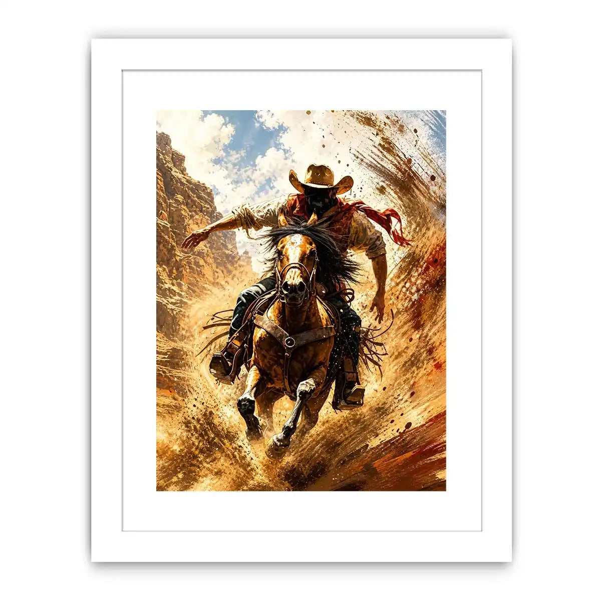 Galloping through the desert dust