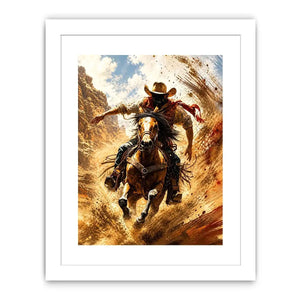 Galloping through the desert dust