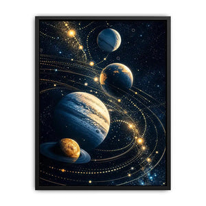 Golden orbits in a cosmic dance