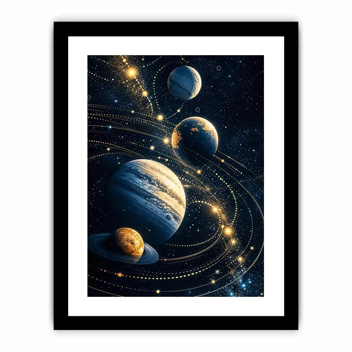 Golden orbits in a cosmic dance