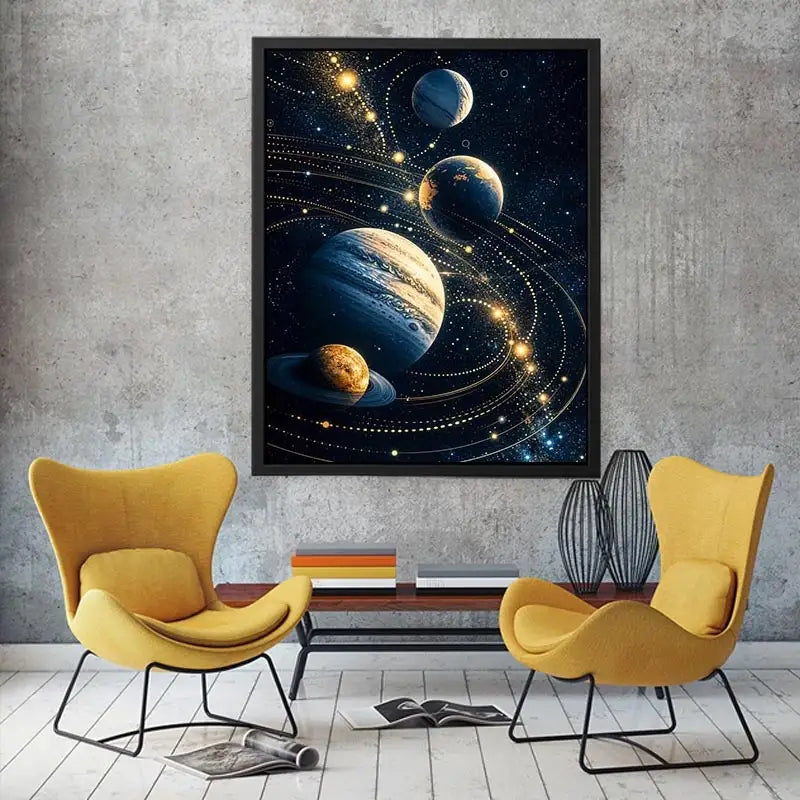 Golden orbits in a cosmic dance
