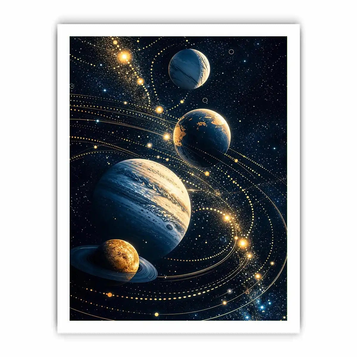 Golden orbits in a cosmic dance