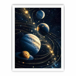 Golden orbits in a cosmic dance