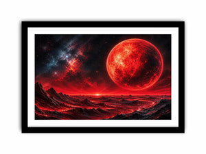 Red horizon on alien world