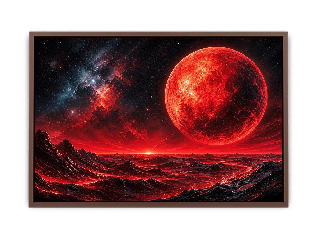 Red horizon on alien world