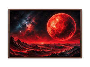 Red horizon on alien world