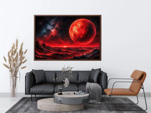 Red horizon on alien world