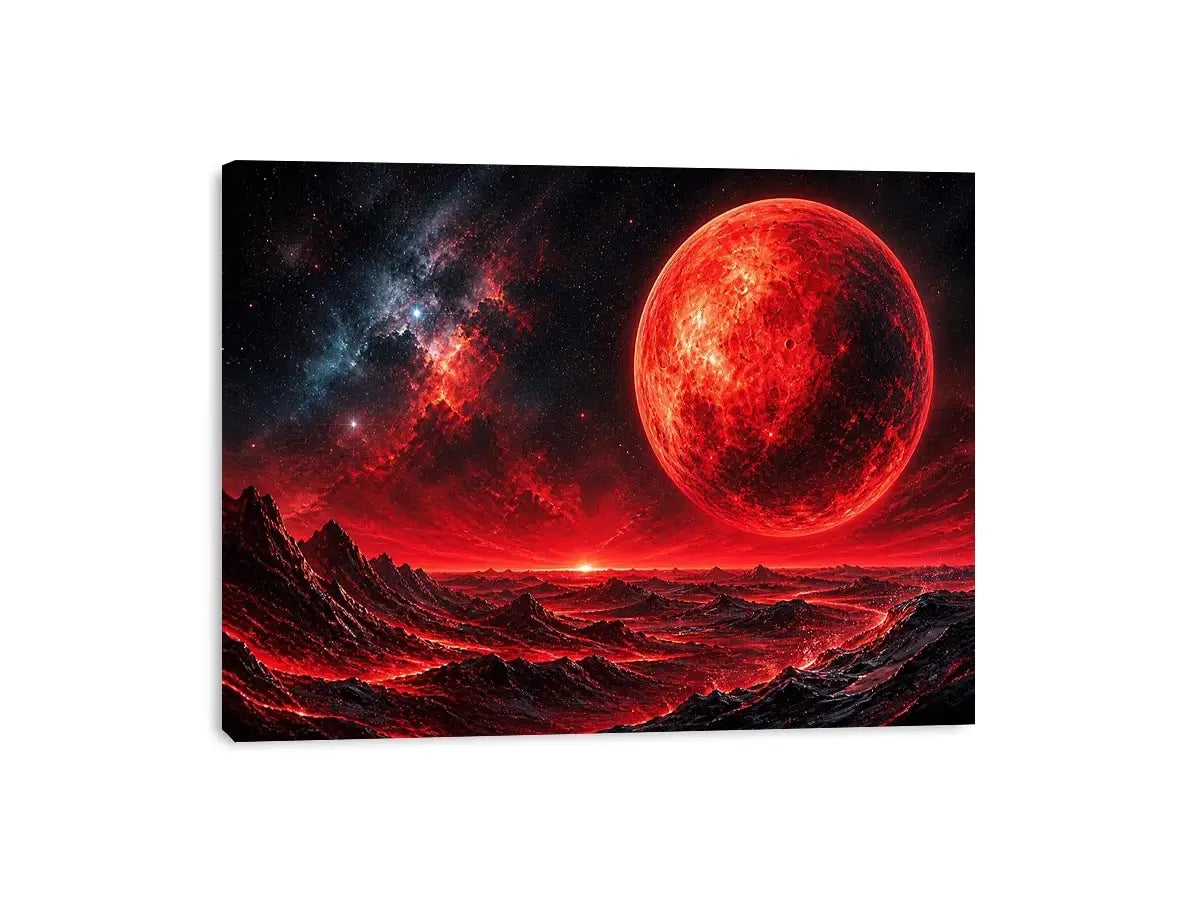Red horizon on alien world