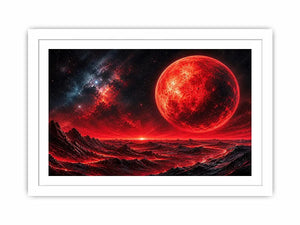 Red horizon on alien world