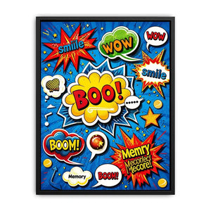 Explosive pop art sound effects