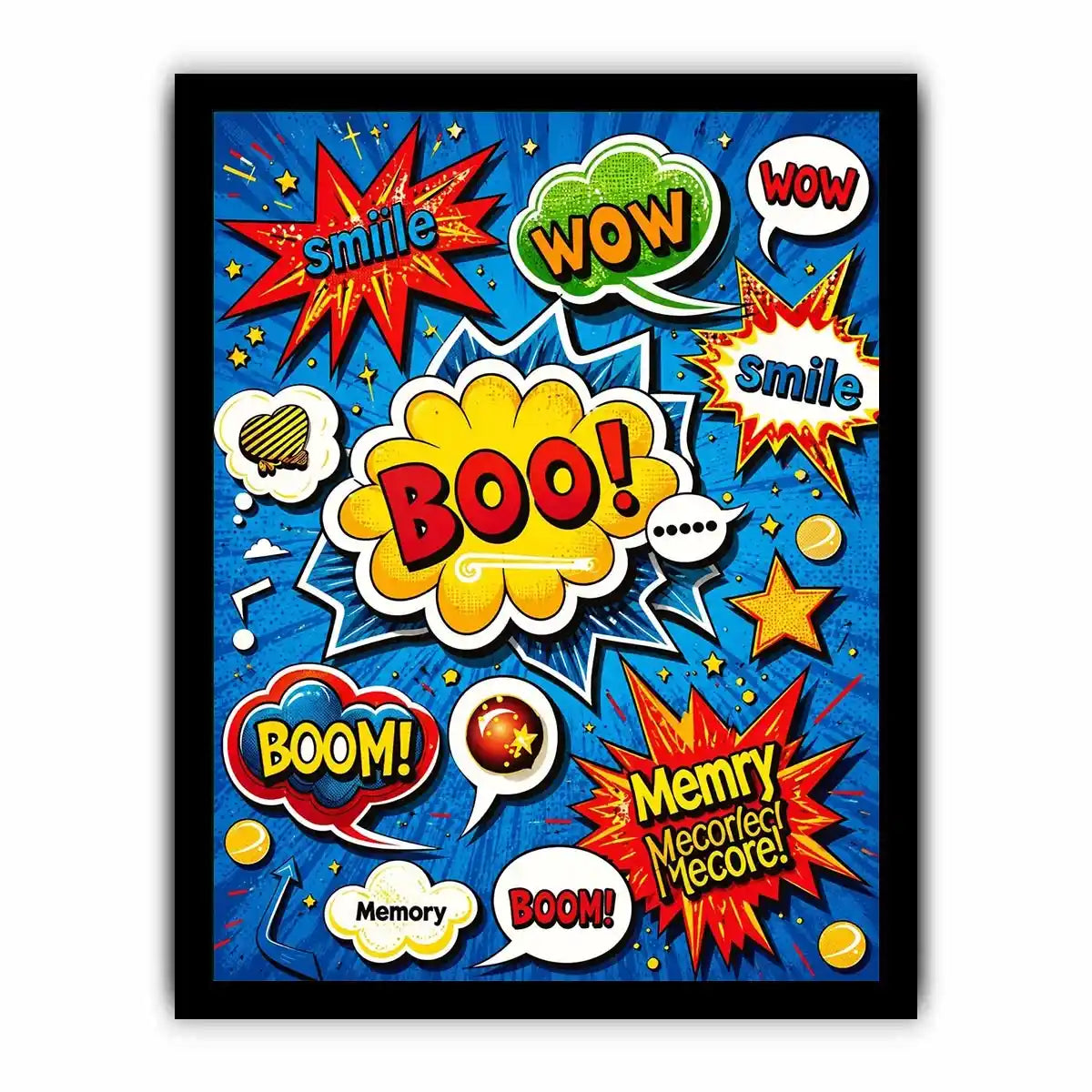 Explosive pop art sound effects