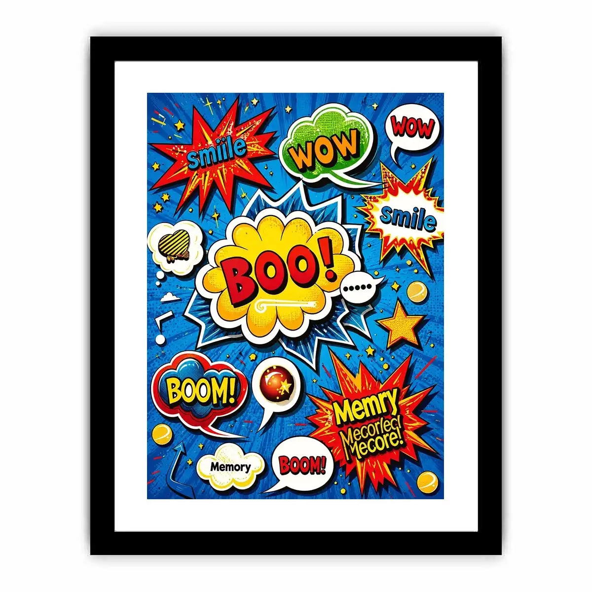 Explosive pop art sound effects