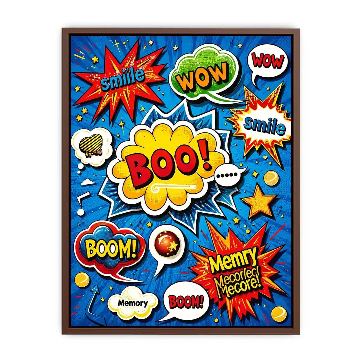 Explosive pop art sound effects
