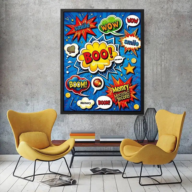 Explosive pop art sound effects