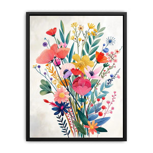 Vibrant floral bouquet in soft hues