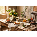 Cozy farmhouse breakfast in morning light