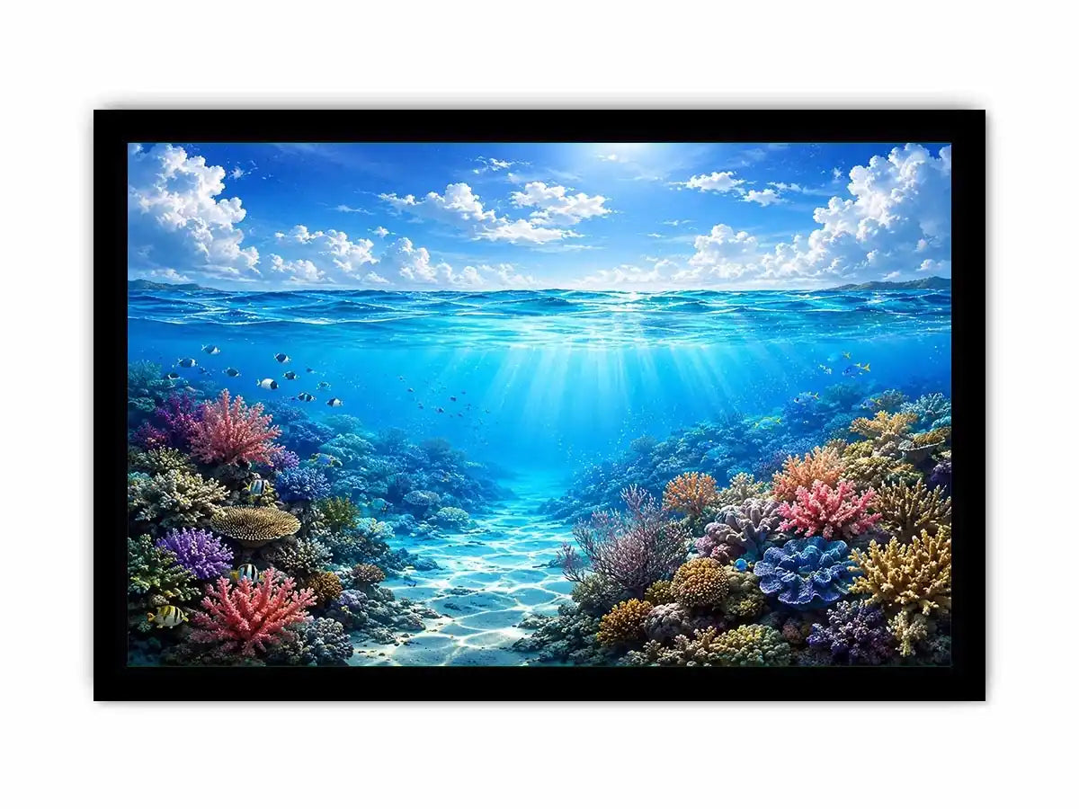 Tropical sea and coral beauty