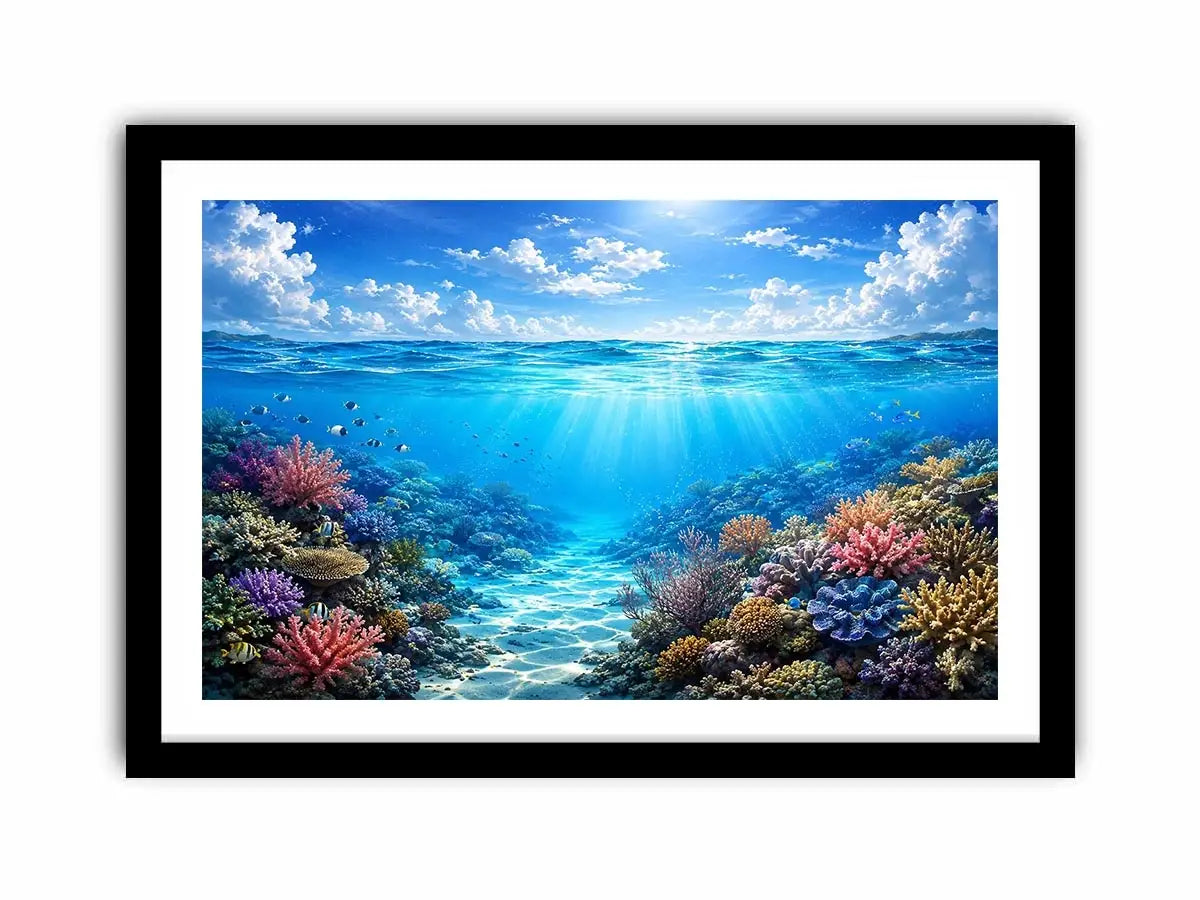 Tropical sea and coral beauty