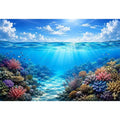 Tropical sea and coral beauty