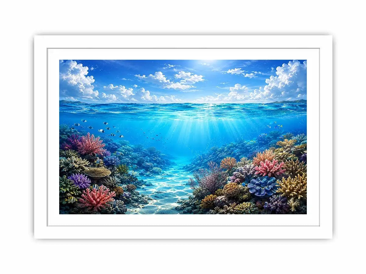 Tropical sea and coral beauty
