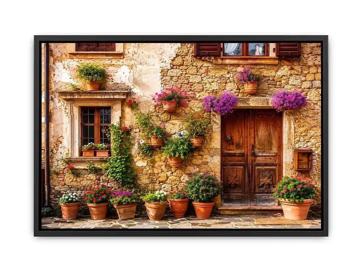 Charming Mediterranean village house exterior
