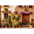 Charming Mediterranean village house exterior